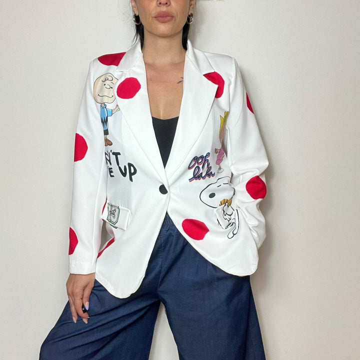 Blazer Oversize Cartoon Snoopy - PinUp Shoes