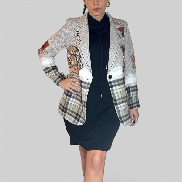 Blazer Oversize Teddy Smile - Vestibilità Over - PinUp Shoes