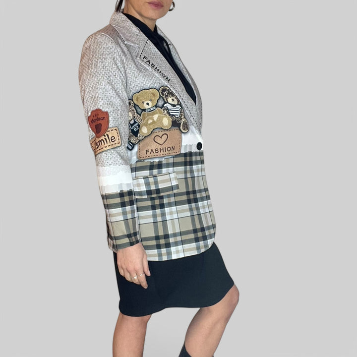 Blazer Oversize Teddy Smile - Vestibilità Over - PinUp Shoes