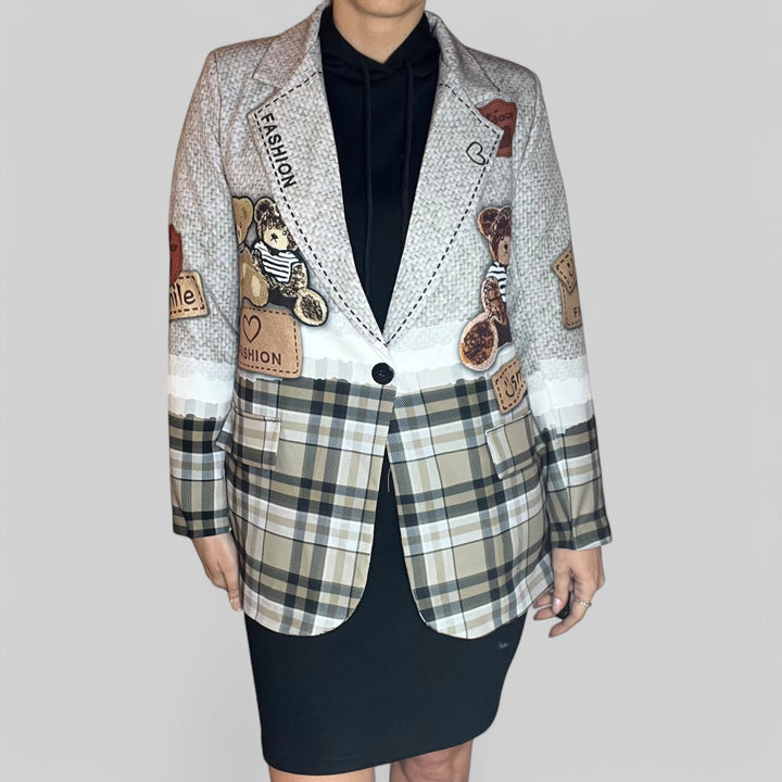 Blazer Oversize Teddy Smile - Vestibilità Over - PinUp Shoes