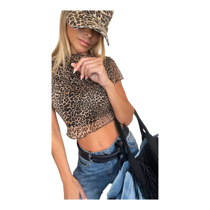 Borsa In Denim E Vera Pelle Con Frange - Tracolla Regolabile - PinUp Shoes