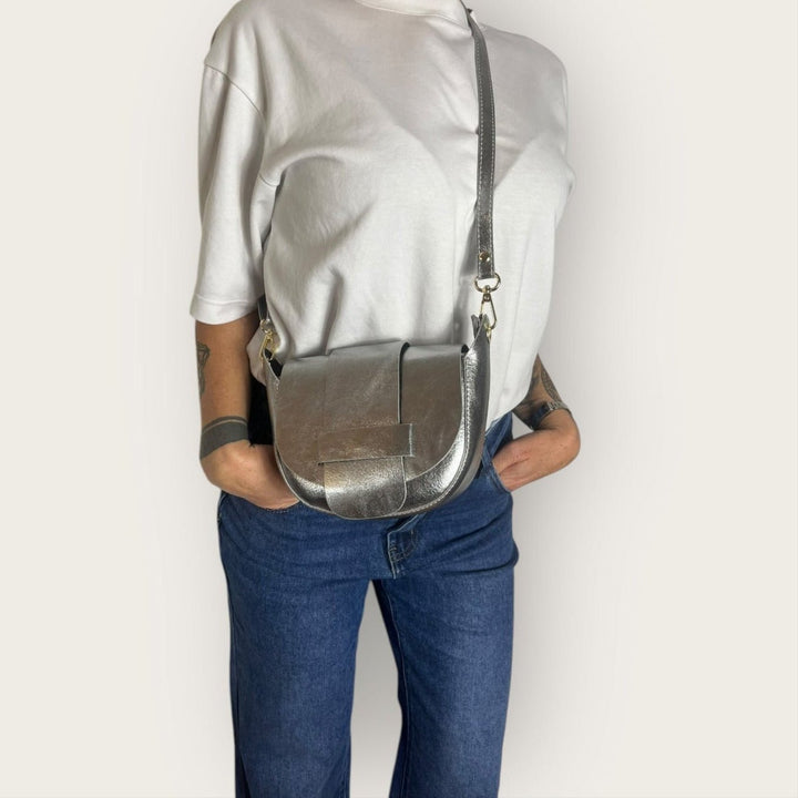 Borsa Napoli - In Vera Pelle con Tracolla - 100% Made In Italy - PinUp Shoes