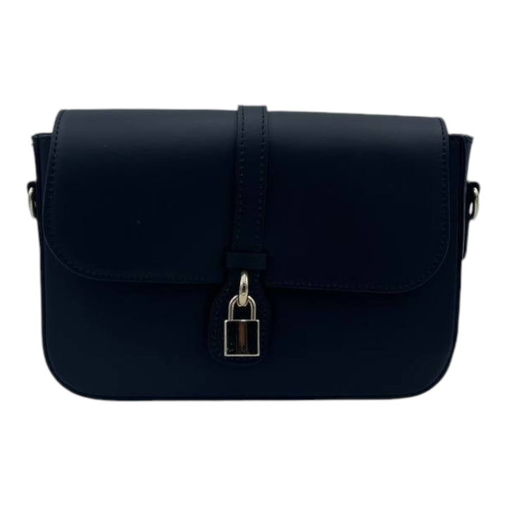 Borsa Roma A Tracolla Con Lucchetto - Vera Pelle Made In Italy - PinUp Shoes