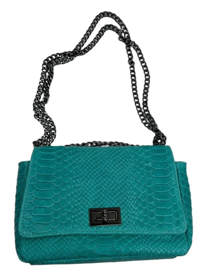 Borsa Tracolla Venis In Vera Pelle Con Motivo Pitonato - 14 Colori Disponibili - Made in Italy - PinUp Shoes