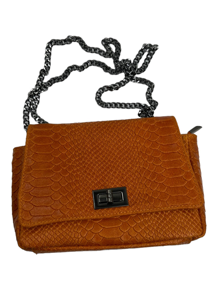 Borsa Tracolla Venis In Vera Pelle Con Motivo Pitonato - 14 Colori Disponibili - Made in Italy - PinUp Shoes