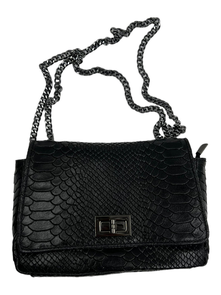 Borsa Tracolla Venis In Vera Pelle Con Motivo Pitonato - 14 Colori Disponibili - Made in Italy - PinUp Shoes