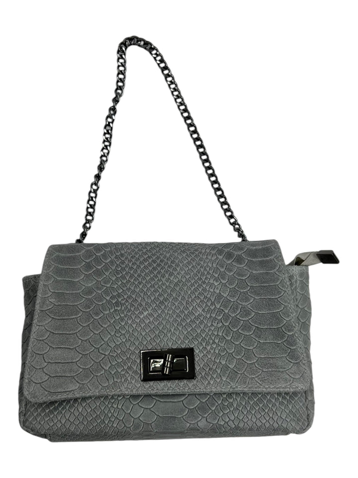 Borsa Tracolla Venis In Vera Pelle Con Motivo Pitonato - 14 Colori Disponibili - Made in Italy - PinUp Shoes