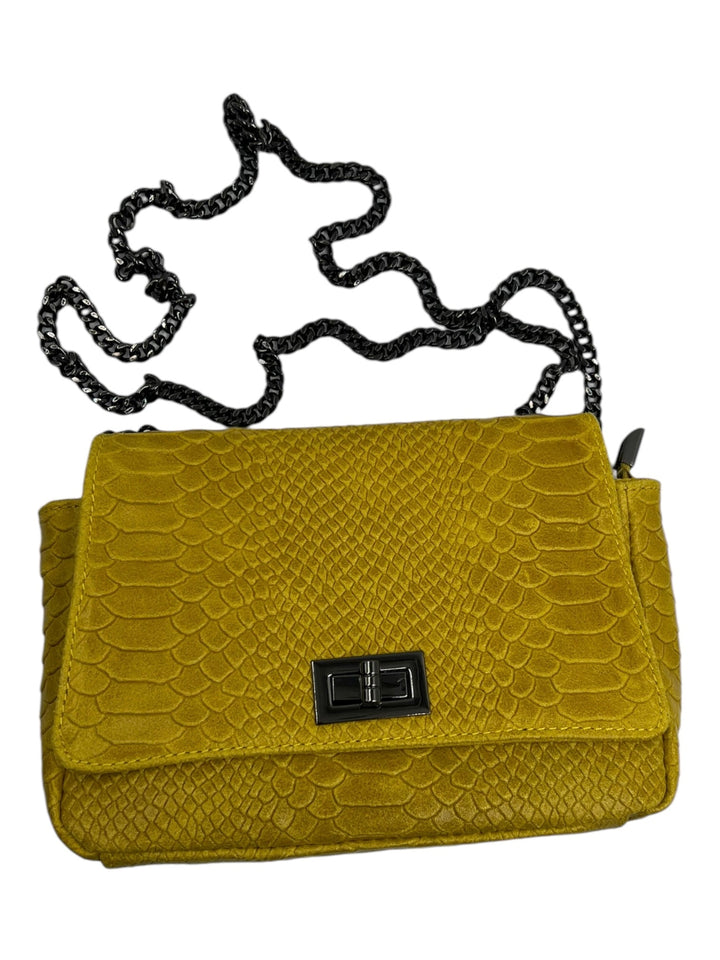 Borsa Tracolla Venis In Vera Pelle Con Motivo Pitonato - 14 Colori Disponibili - Made in Italy - PinUp Shoes