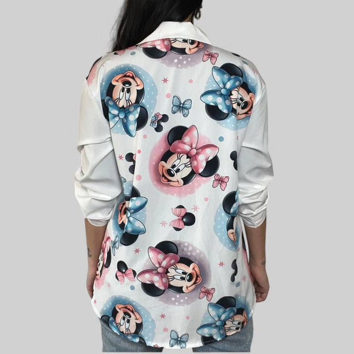 Camicia Cartoon Fiocco Rosa - PinUp Shoes
