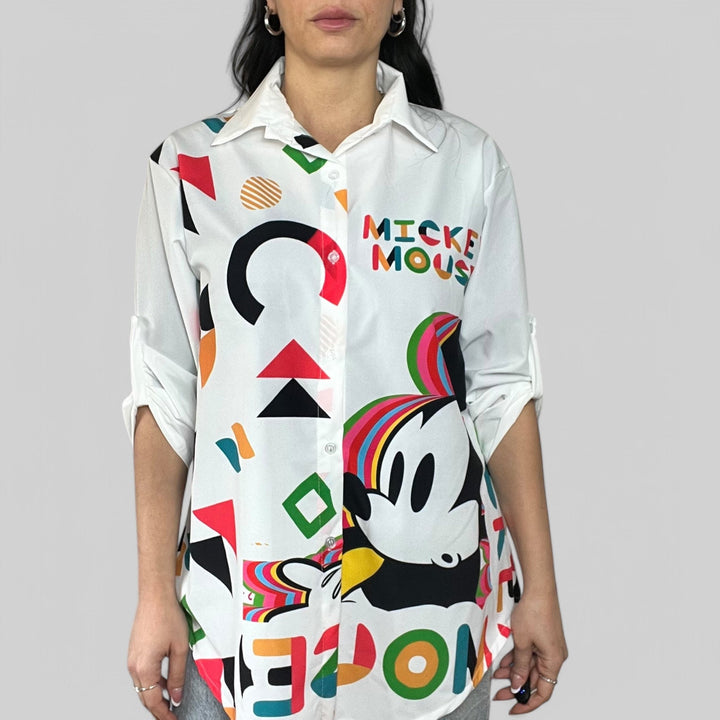 Camicia Cartoon - Geometric Mouse - PinUp Shoes