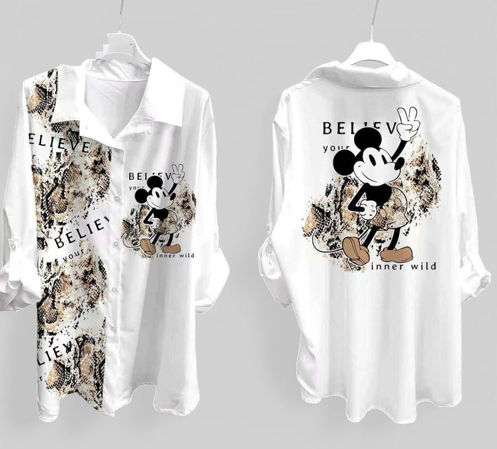 Camicia Cartoon Topolino & Minni - 12 Varianti - PinUp Shoes