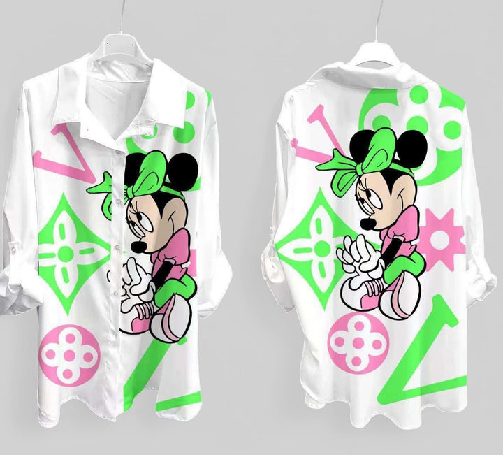 Camicia Cartoon Topolino & Minni - 12 Varianti - PinUp Shoes