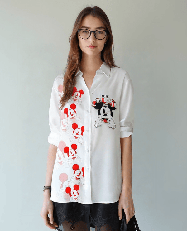 Camicia Cartoon Topolino & Minni - 12 Varianti - PinUp Shoes