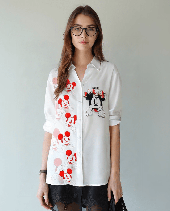 Camicia Cartoon Topolino & Minni - 12 Varianti - PinUp Shoes