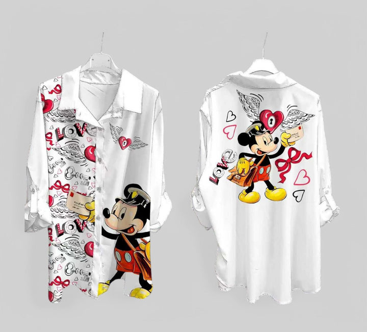 Camicia Cartoon Topolino & Minni - 12 Varianti - PinUp Shoes