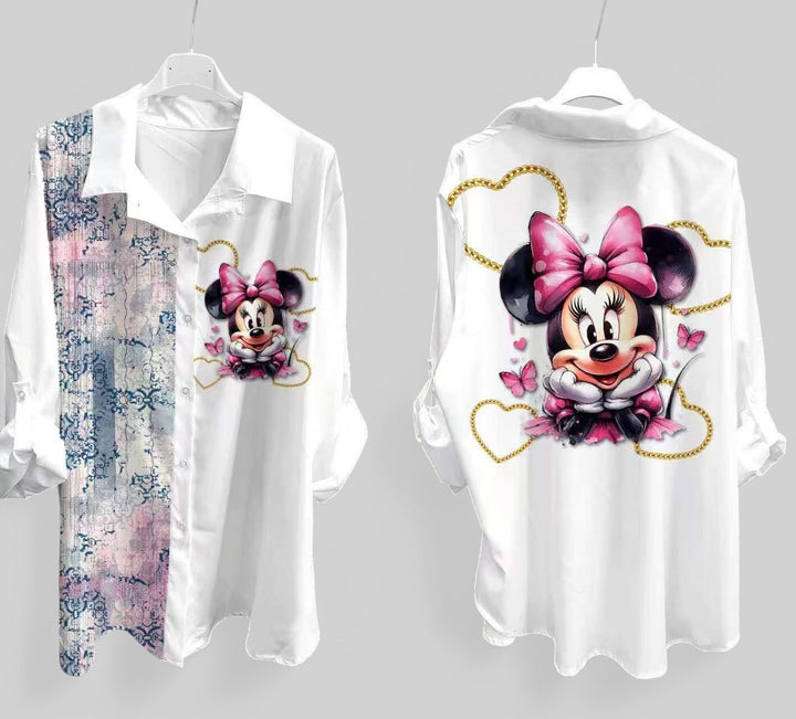 Camicia Cartoon Topolino & Minni - 12 Varianti - PinUp Shoes