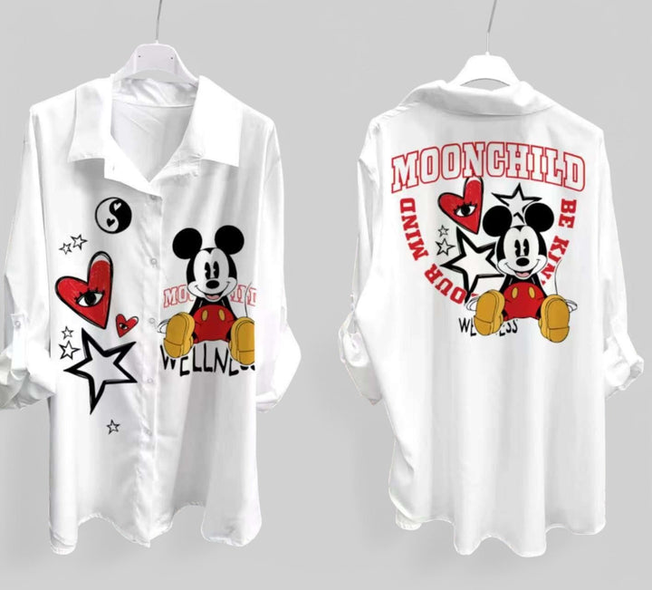 Camicia Cartoon Topolino & Minni - 12 Varianti - PinUp Shoes