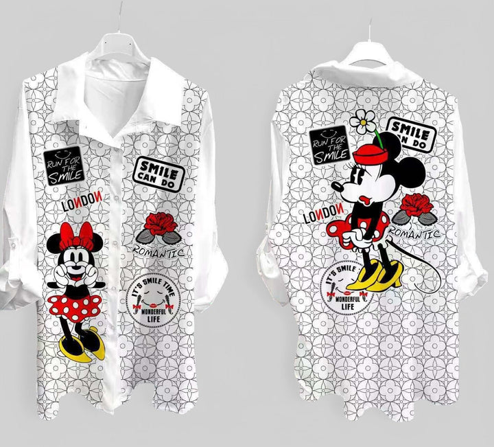 Camicia Cartoon Topolino & Minni - 12 Varianti - PinUp Shoes