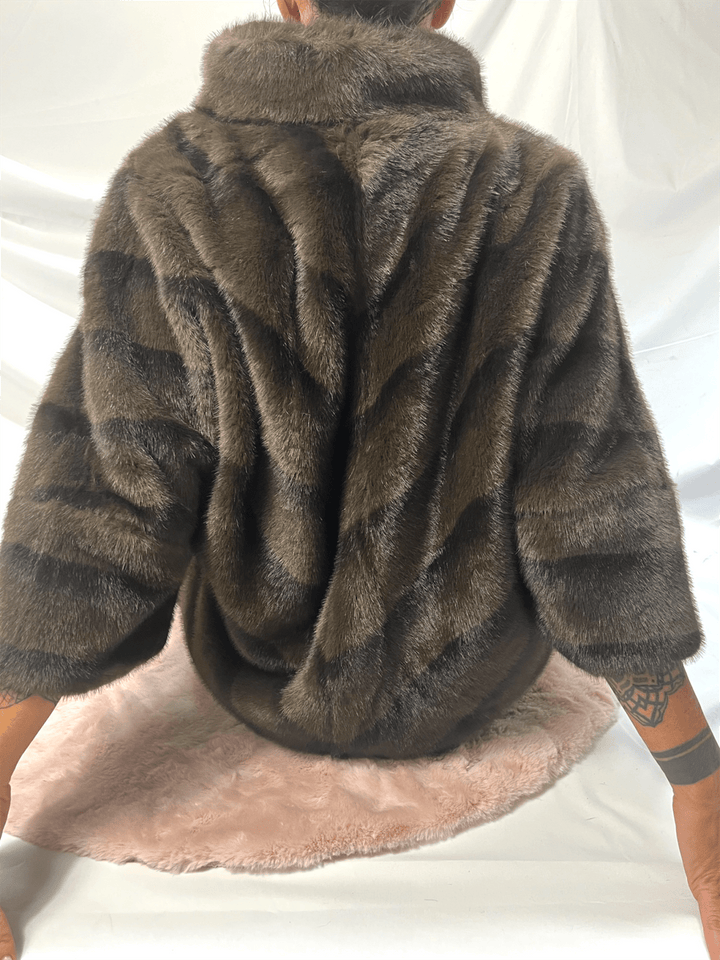 Cappottino Moena - Eco Visone Marrone - PinUp Shoes