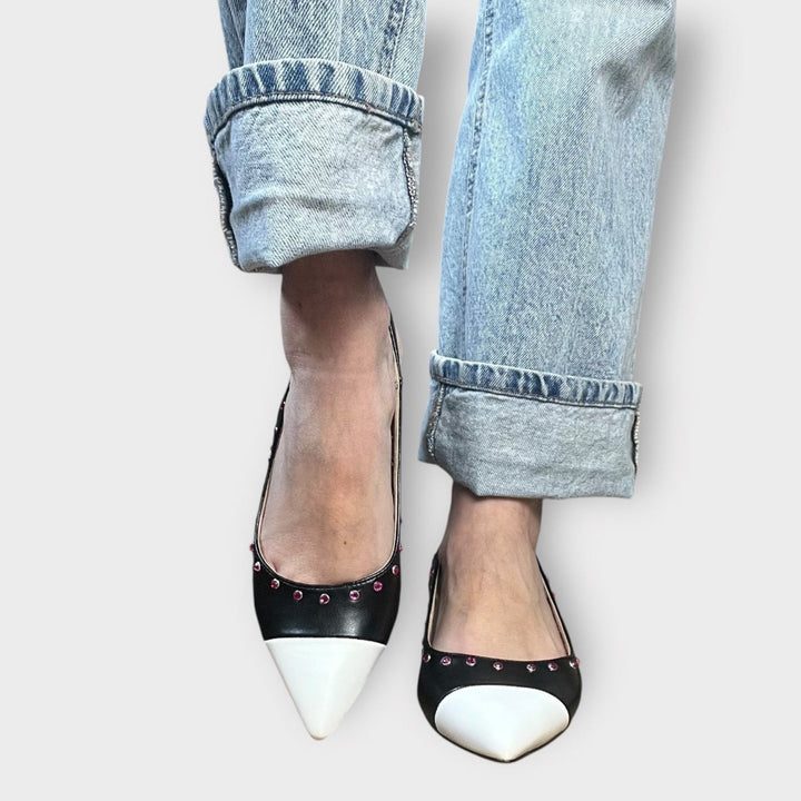 Décolleté Slingback Bicolor - Custom Made In Italy - PinUp Shoes