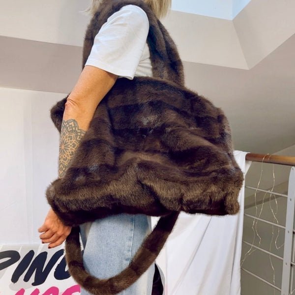 Maxi Borsa Softy - Eco Visone - PinUp Shoes