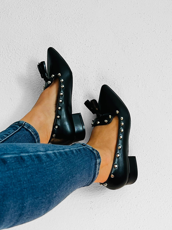 Mocassini Vivian Borchiati - Made In Italy - PinUp Shoes