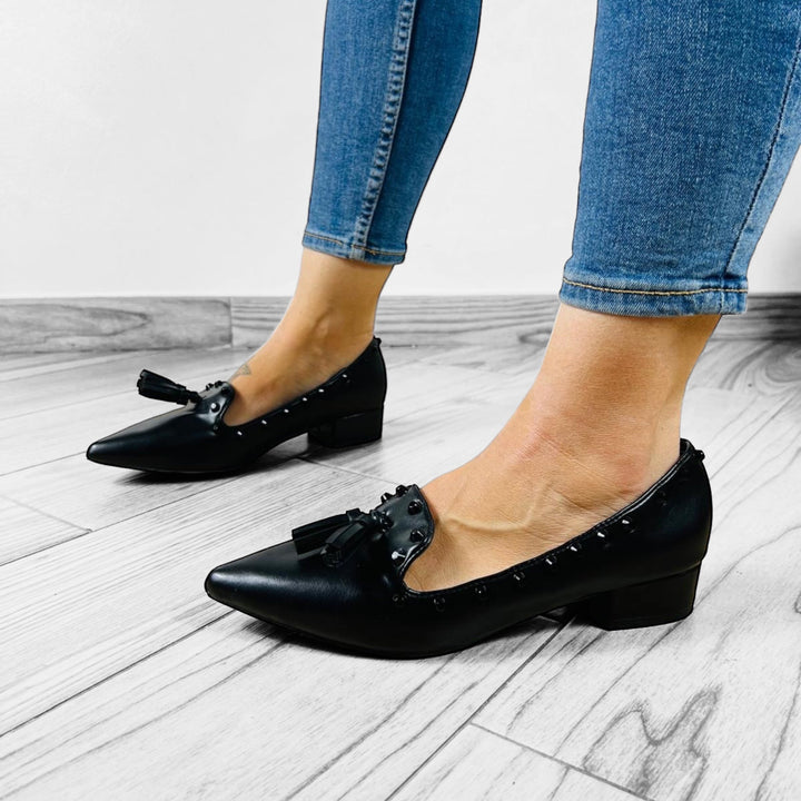 Mocassini Vivian Borchiati - Made In Italy - PinUp Shoes