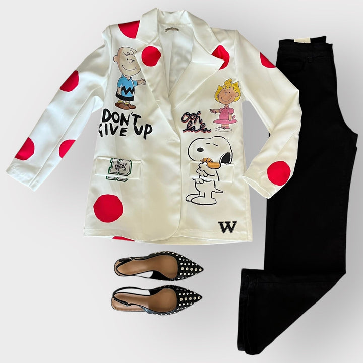 Outfit Décolleté Barcellona - Blazer Cartoon SN - PinUp Shoes