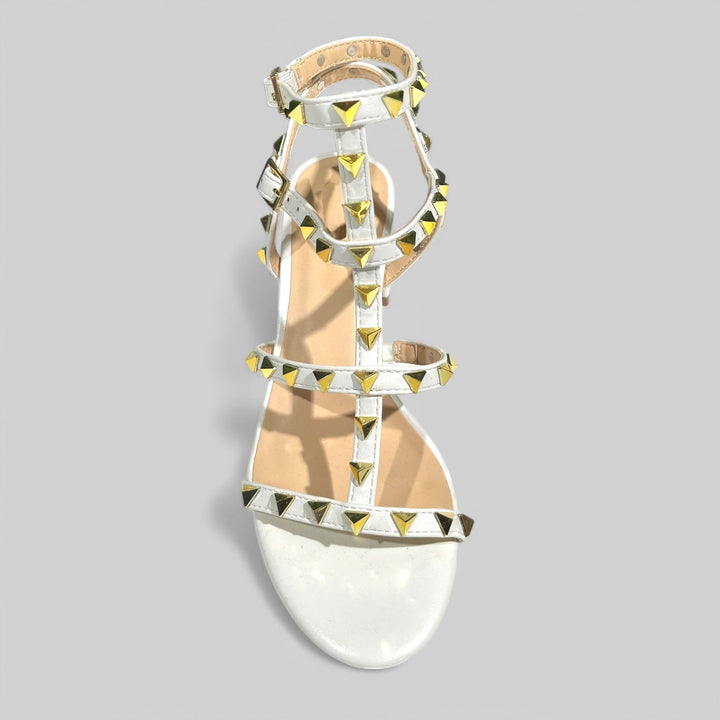 Outfit Sandalo Viola - Jeans TShirt Satin E Borsa - PinUp Shoes