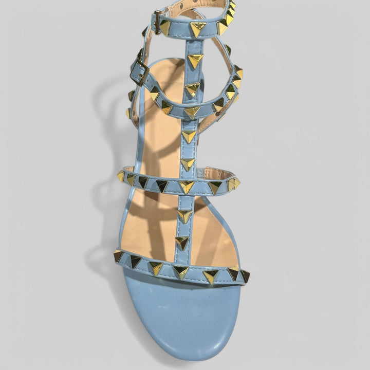 Outfit Sandalo Viola - Jeans TShirt Satin E Borsa - PinUp Shoes