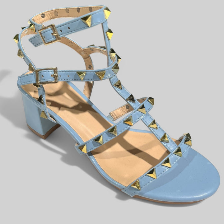 Outfit Sandalo Viola - Jeans TShirt Satin E Borsa - PinUp Shoes