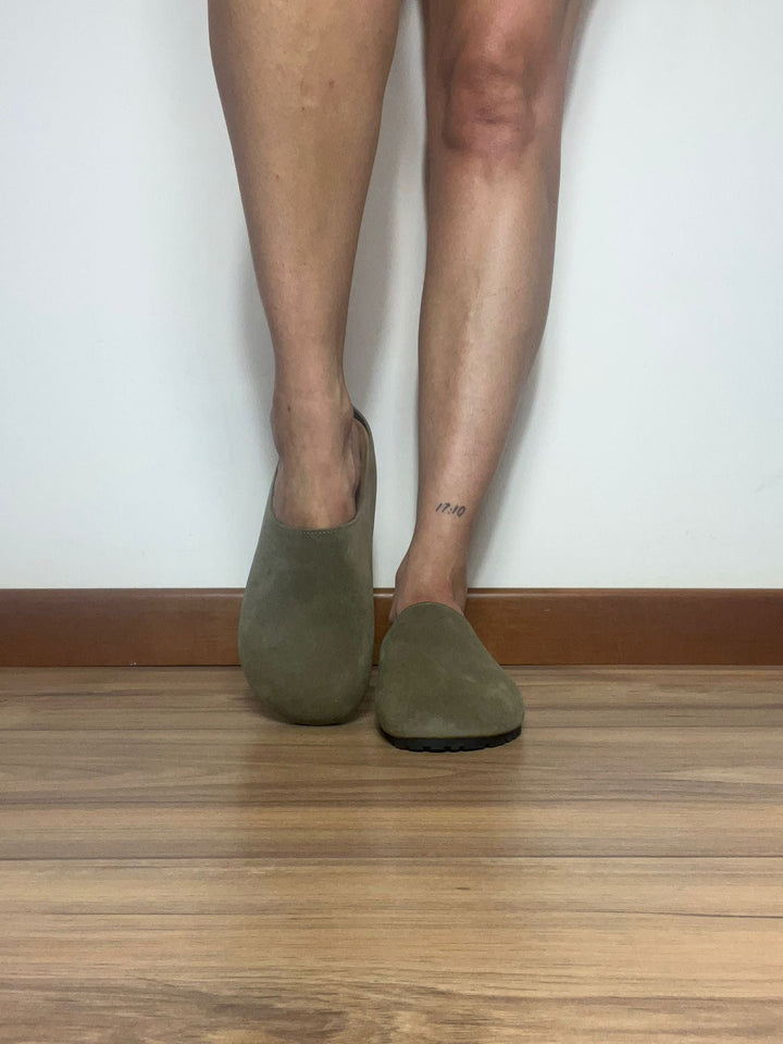 Sabot Clogs Cadiz Donna in Ecocamoscio - PinUp Shoes