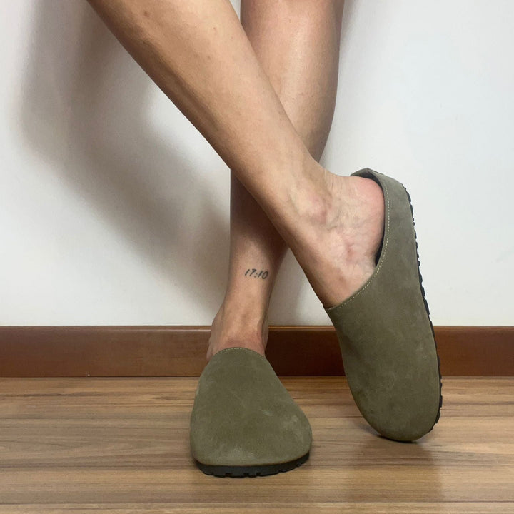 Sabot Clogs Cadiz Donna in Ecocamoscio - PinUp Shoes