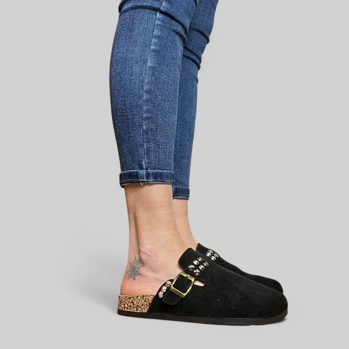 Sabot Ele Personalizzato Con Borchie - Cinturino regolabile - PinUp Shoes