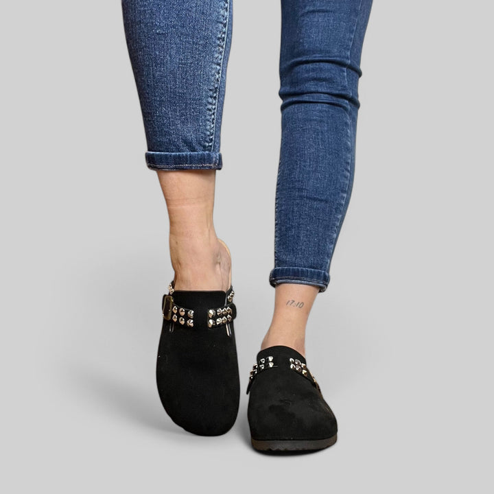 Sabot Ele Personalizzato Con Borchie - Cinturino regolabile - PinUp Shoes