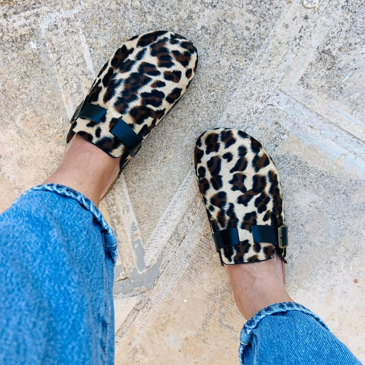 Sabot Maculato Jungle - Con Cinturino Regolabile - PinUp Shoes