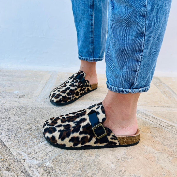 Sabot Maculato Jungle - Con Cinturino Regolabile - PinUp Shoes