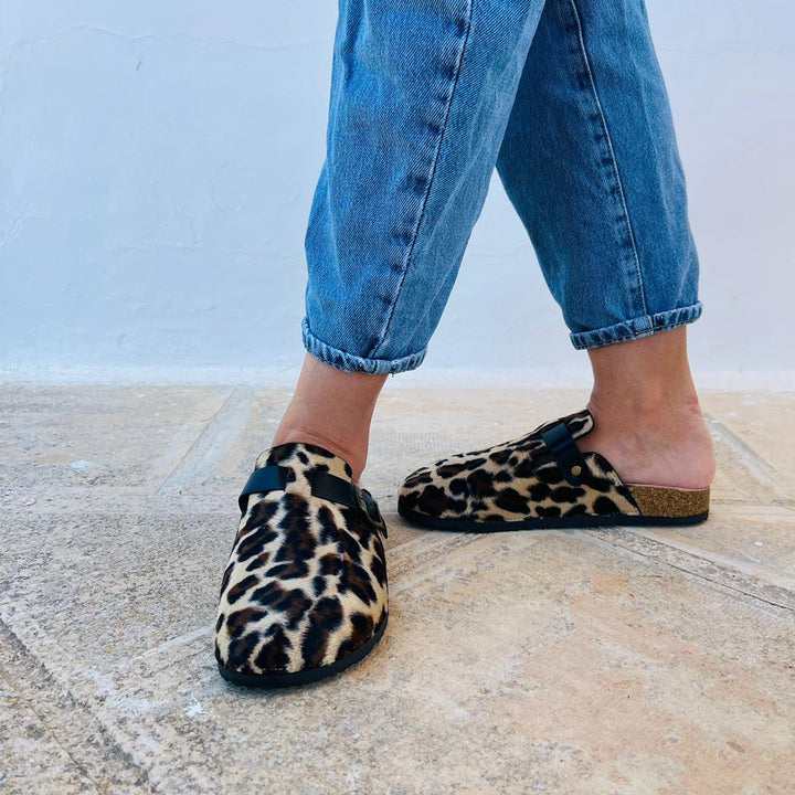 Sabot Maculato Jungle - Con Cinturino Regolabile - PinUp Shoes