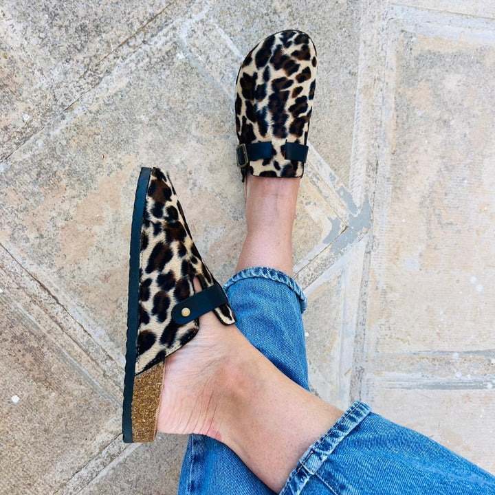 Sabot Maculato Jungle - Con Cinturino Regolabile - PinUp Shoes