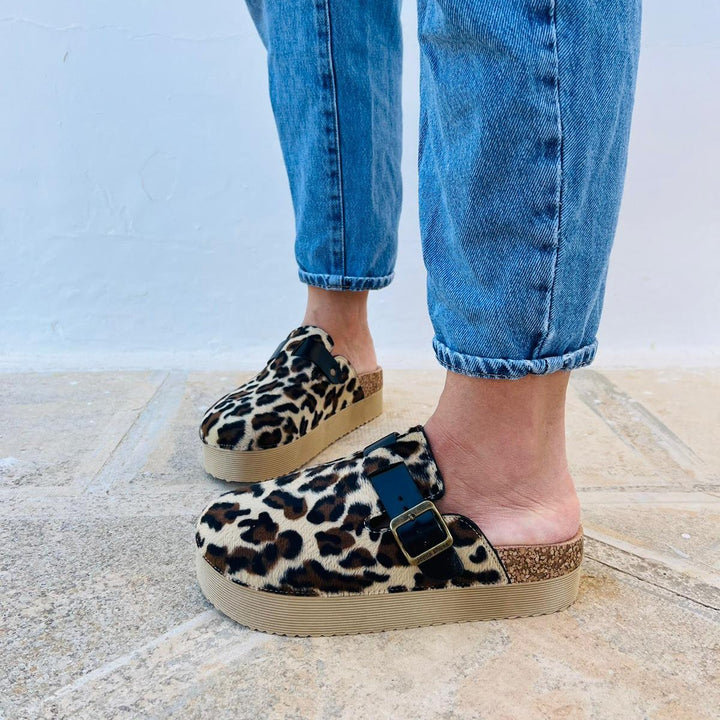 Sabot Platform Maculato Jungle - 2 Varianti Colore - PinUp Shoes