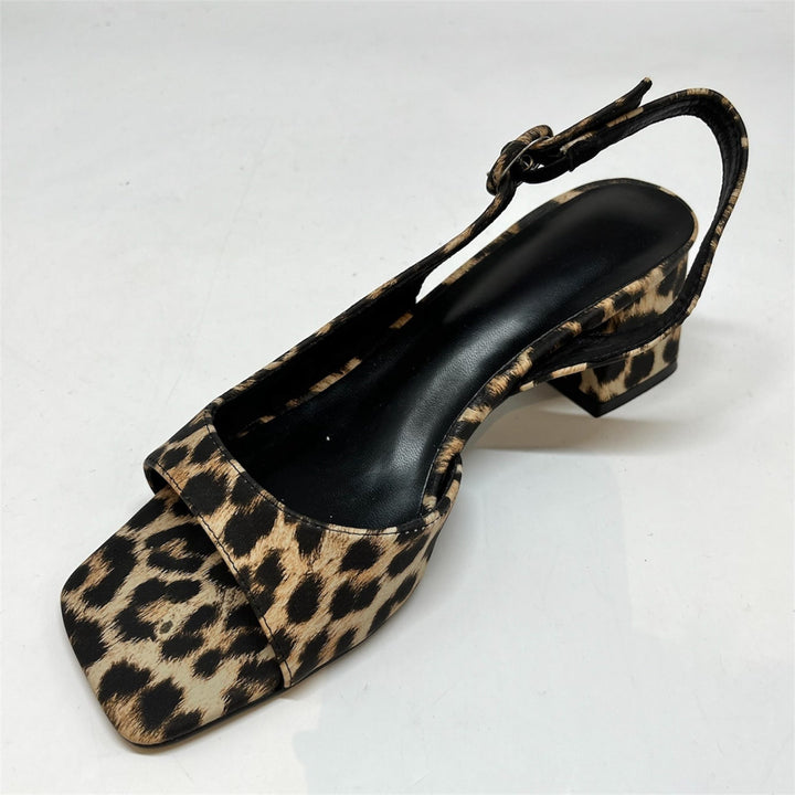 Sandali Lena in Pelle Vegana con Tacco Largo Made in Italy - PinUp Shoes