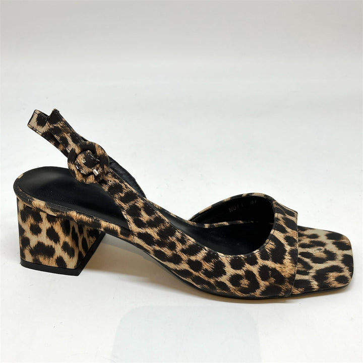 Sandali Lena in Pelle Vegana con Tacco Largo Made in Italy - PinUp Shoes