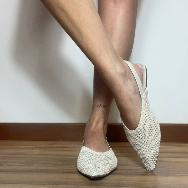 Slingback Corina Donna in Rete con Cinturino - PinUp Shoes