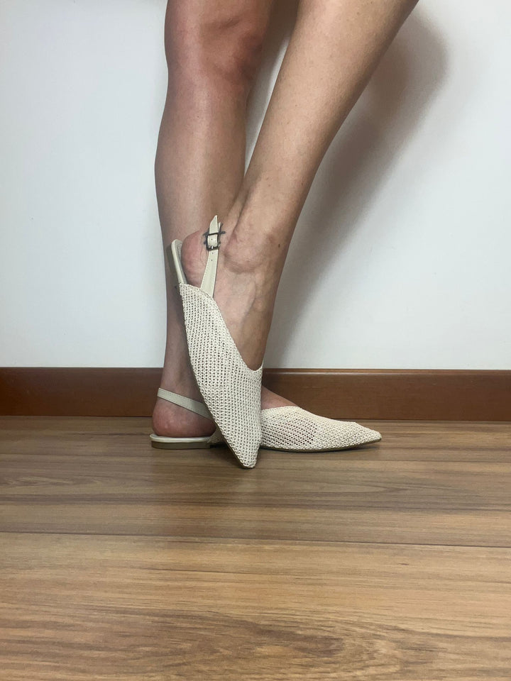 Slingback Corina Donna in Rete con Cinturino - PinUp Shoes