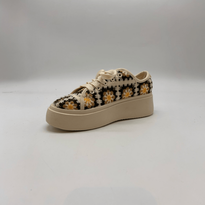 Sneakers Crochet Patchwork - PinUp Shoes