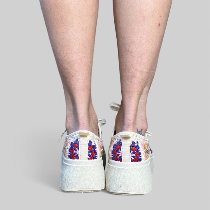 Sneakers Crochet Patchwork - PinUp Shoes