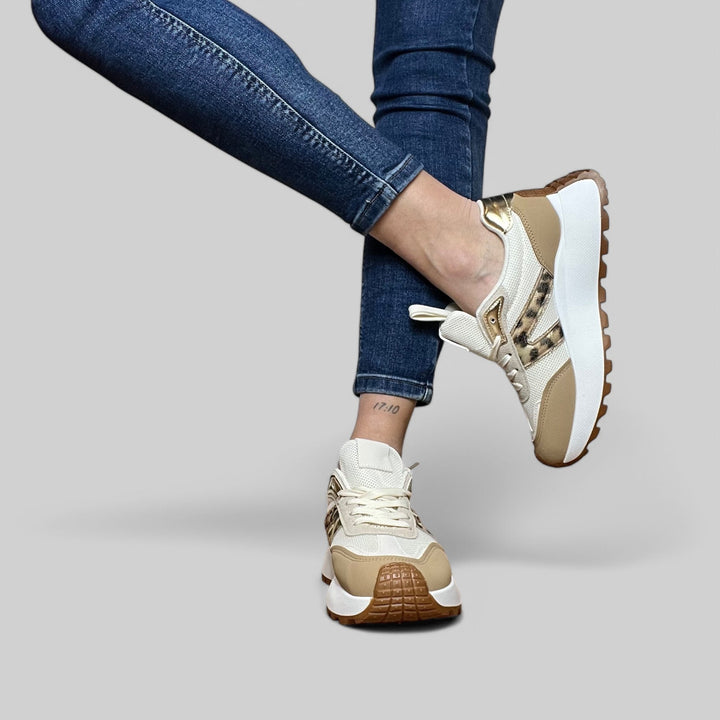 Sneakers Sandy Platform - Con Dettagli Animalier - PinUp Shoes