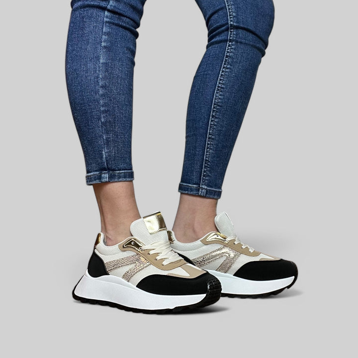 Sneakers Vale Platform Bicolore - Sporty - Chic - PinUp Shoes