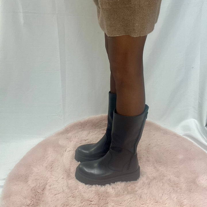 Stivalett Platform Joyce - Vera Pelle Made In Italy - PinUp Shoes