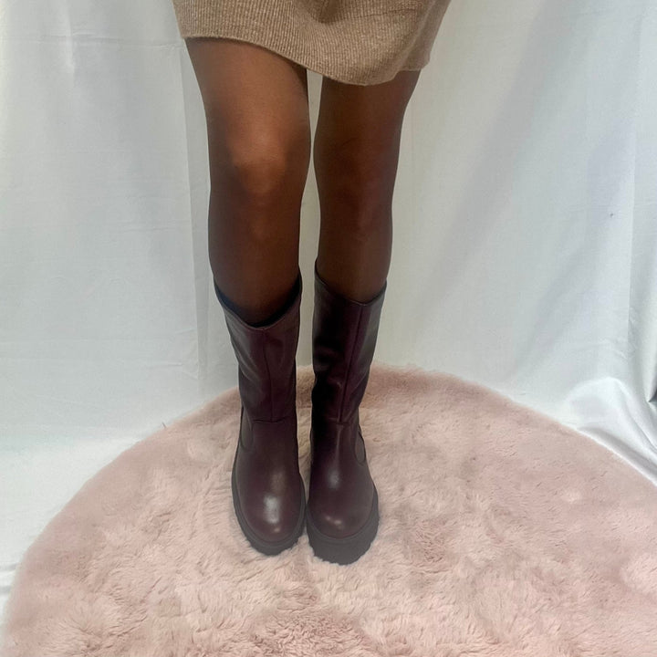 Stivalett Platform Joyce - Vera Pelle Made In Italy - PinUp Shoes